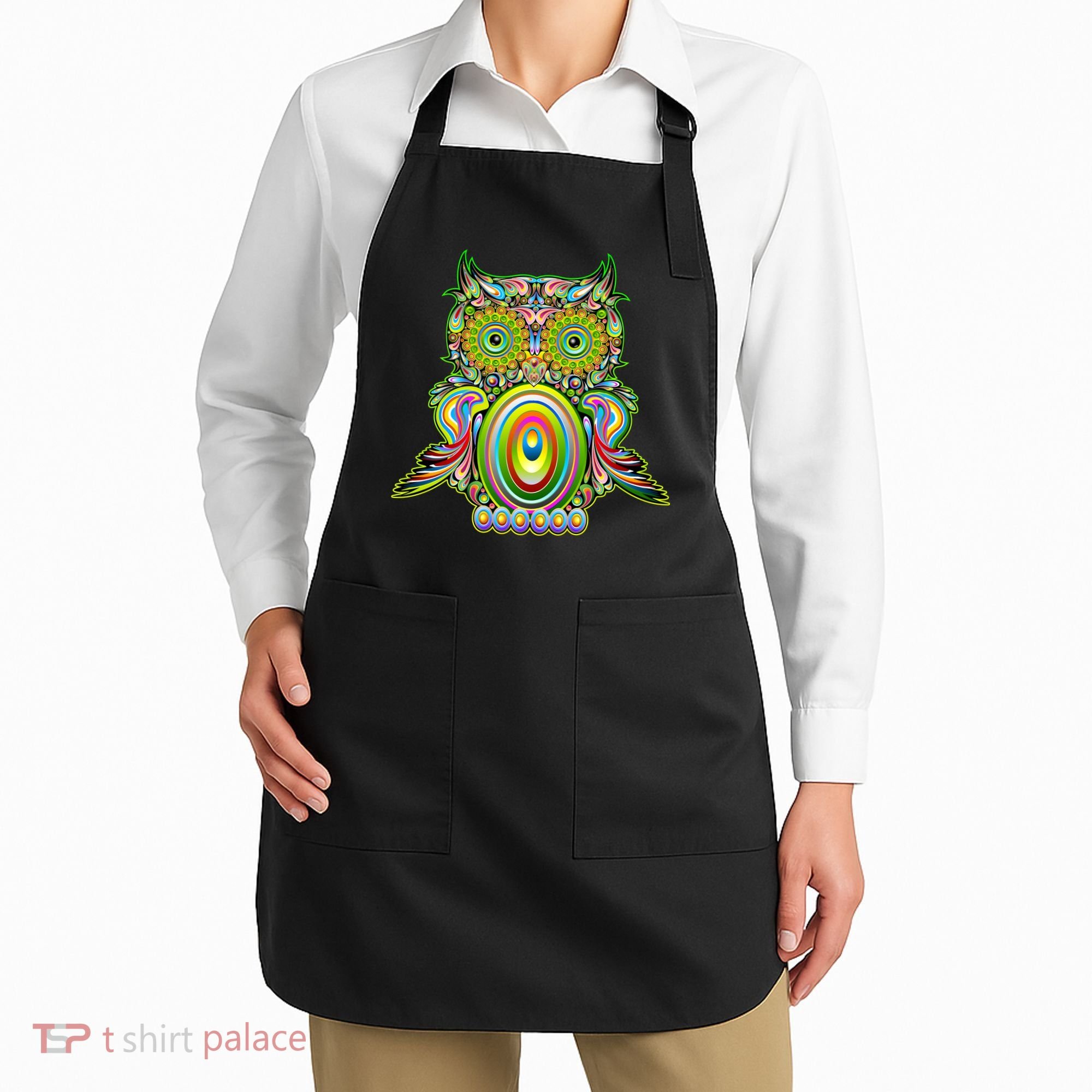 Trippy Owl Apron