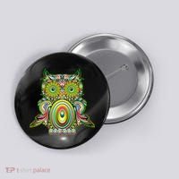 Trippy Owl Button thumb 0