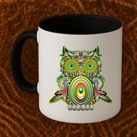 Trippy Owl Coffee Mug thumb 2