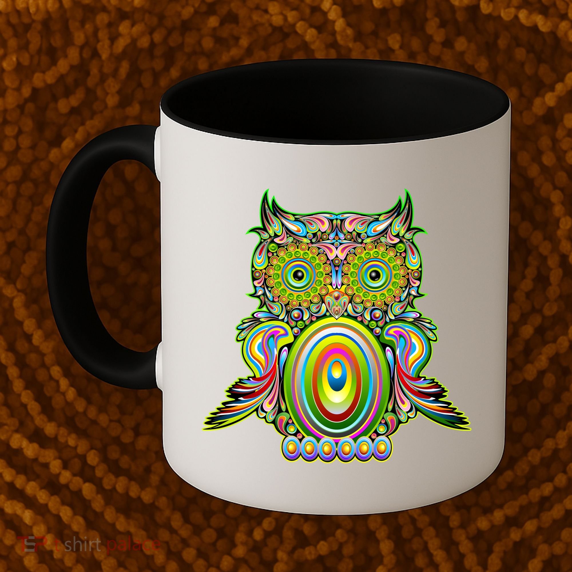 Trippy Owl Coffee Mug