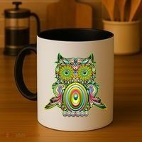 Trippy Owl Coffee Mug thumb 4