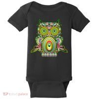 Trippy Owl Baby Bodysuit thumb 0