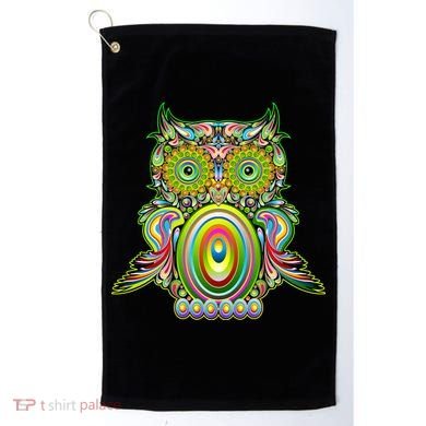 Trippy Owl Golf Towel