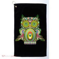 Trippy Owl Golf Towel thumb 0