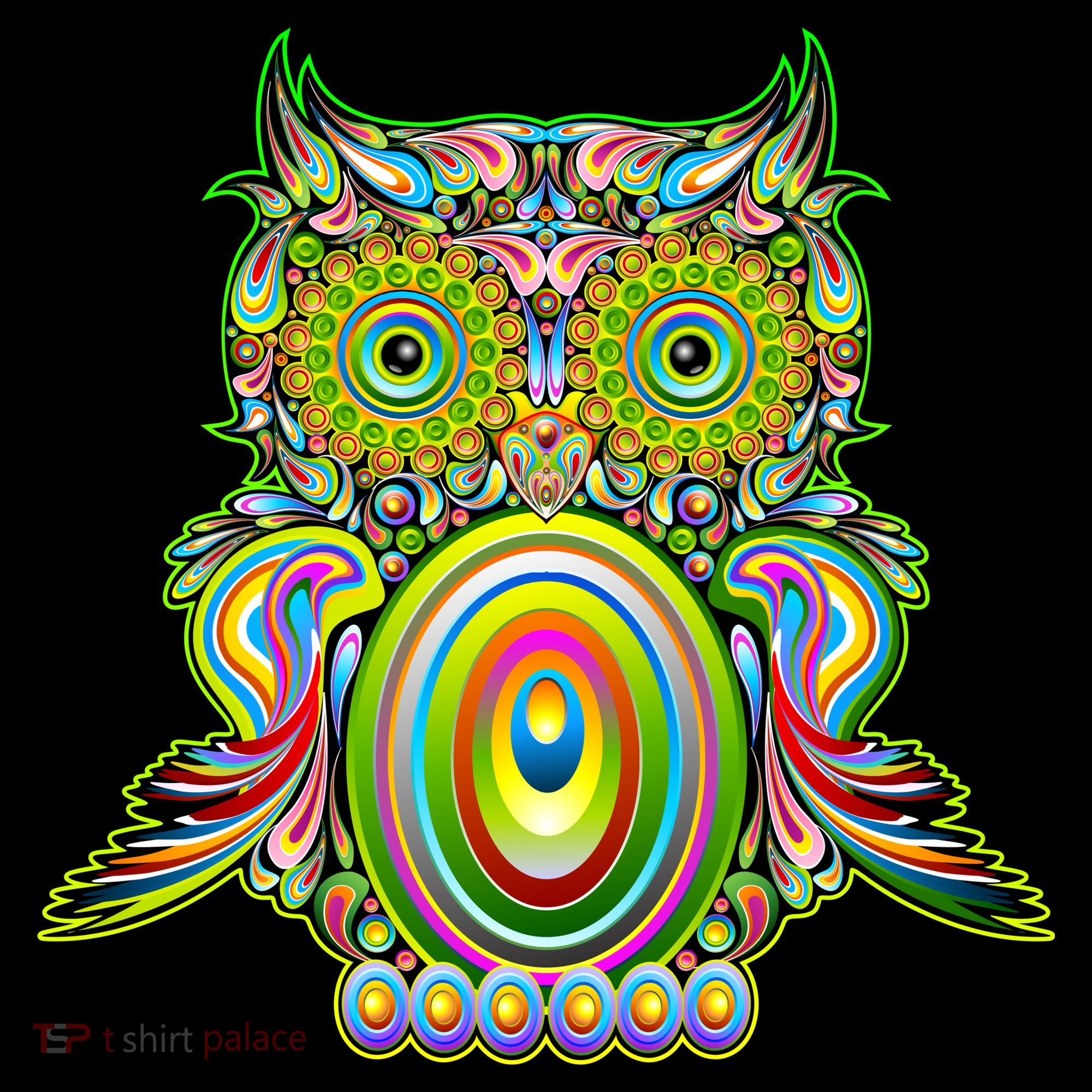 Trippy Owl Kids Sweatshirt