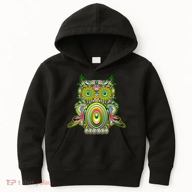 Trippy Owl Kids Hoodie