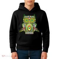 Trippy Owl Kids Hoodie thumb 4