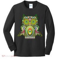 Trippy Owl Kids Long Sleeve Shirt thumb 0