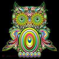 Trippy Owl Kids Long Sleeve Shirt thumb 2