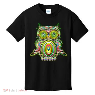 Trippy Owl Kids T-Shirt