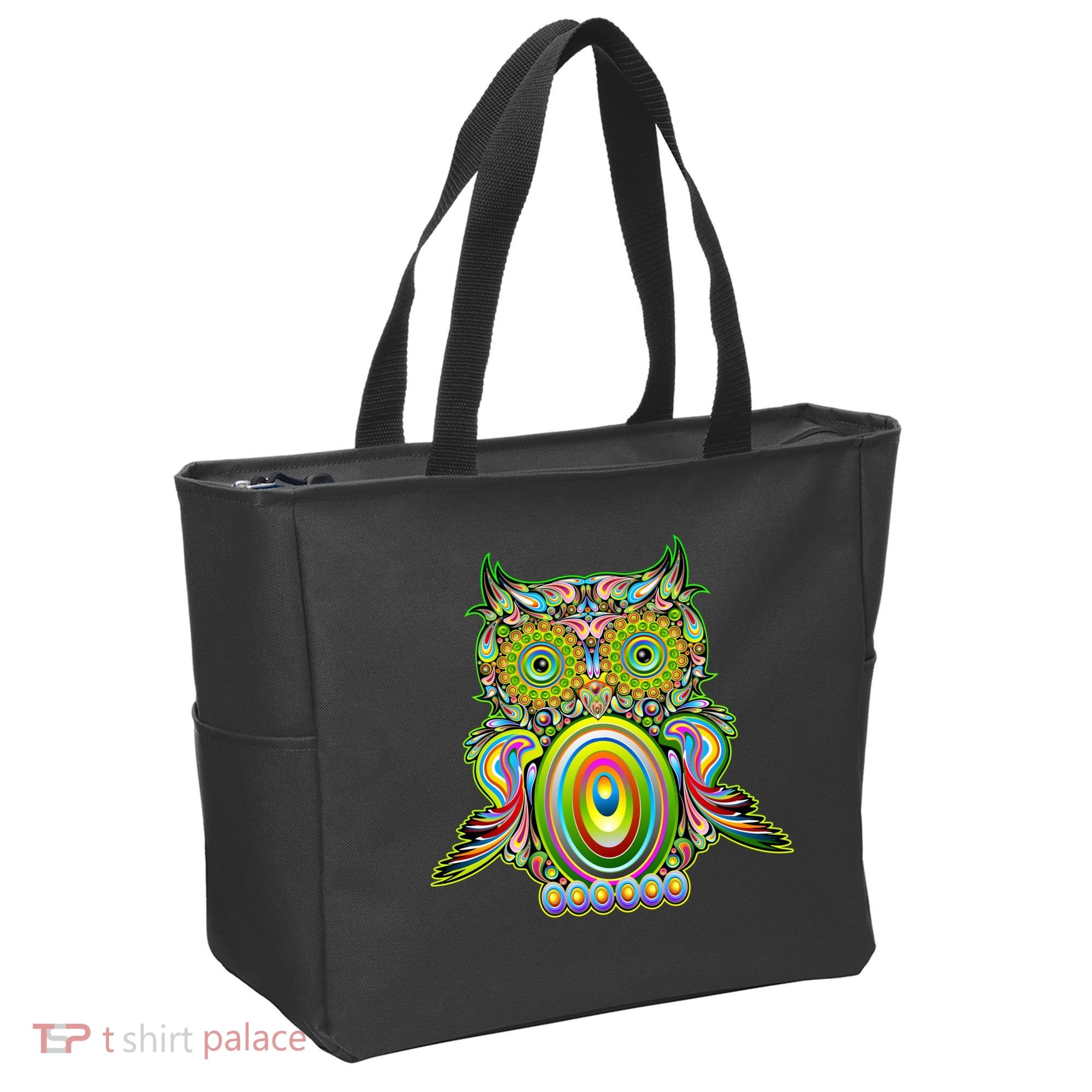Trippy Owl Tote Bag