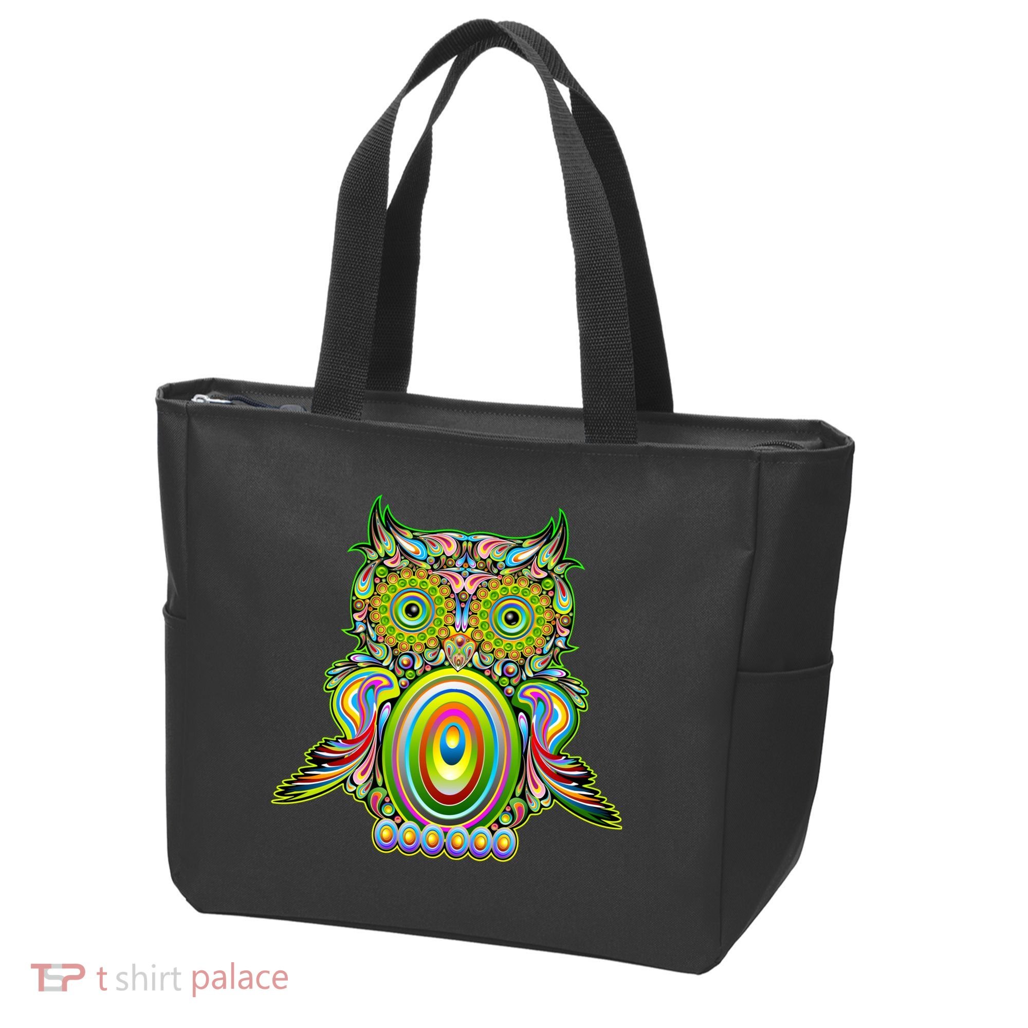 Trippy Owl Tote Bag