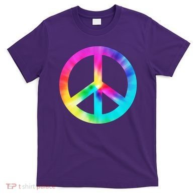 Trippy Rainbow Peace Sign T-Shirt