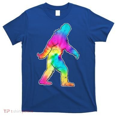 Trippy Sasquatch Tie Dye Colorful Bigfoot T-Shirt