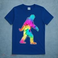 Trippy Sasquatch Tie Dye Colorful Bigfoot T-Shirt thumb 5