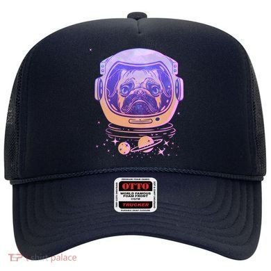 Trippy Space Colors Astronaut Pug Dog Hat