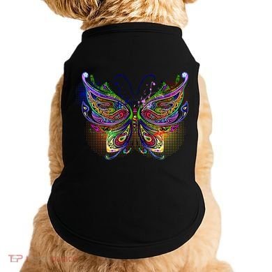 Trippy Variegated Butterfly Doggie Tank