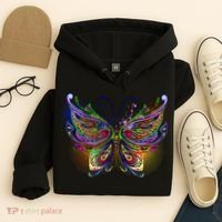 Trippy Variegated Butterfly Hoodie thumb 4
