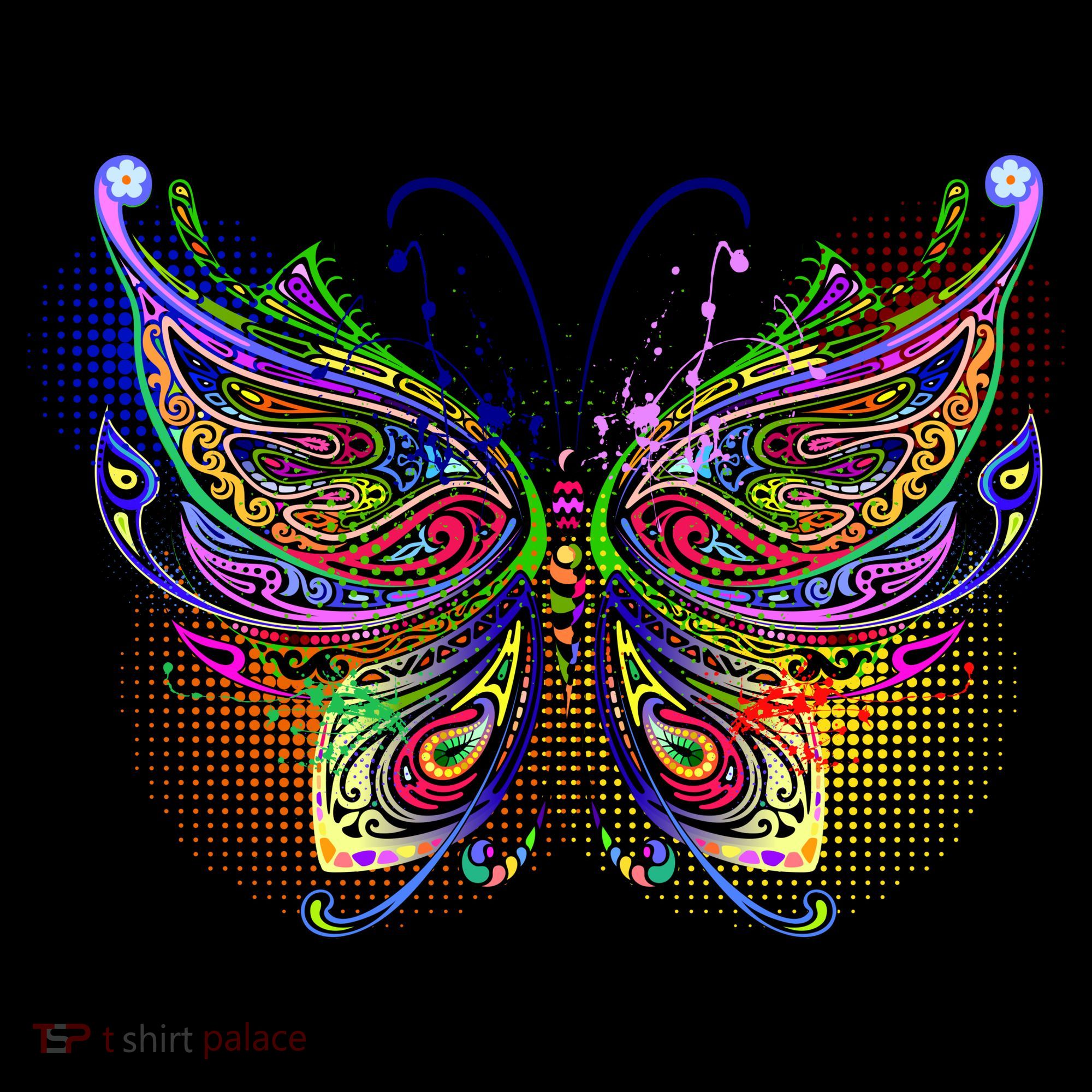 Trippy Variegated Butterfly Apron