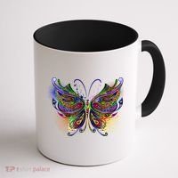 Trippy Variegated Butterfly Coffee Mug thumb 1