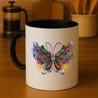 Trippy Variegated Butterfly Coffee Mug thumb 4