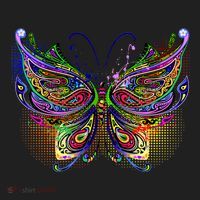 Trippy Variegated Butterfly Beanie thumb 2