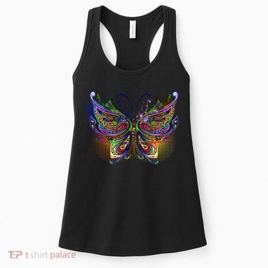 Trippy Variegated Butterfly Women's Tank Top