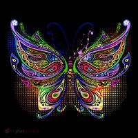 Trippy Variegated Butterfly Baby Bodysuit thumb 2