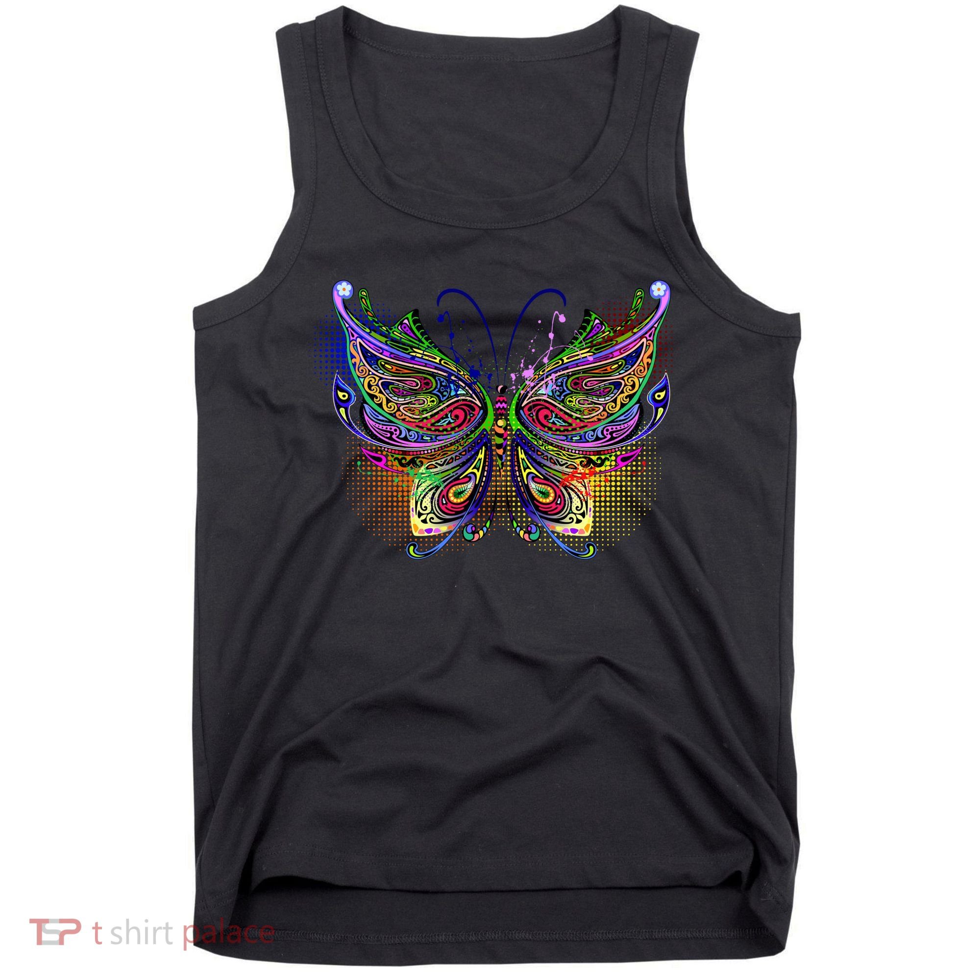 Trippy Variegated Butterfly Tank Top
