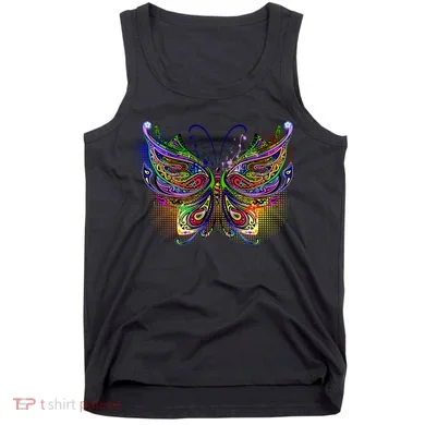 Trippy Variegated Butterfly Tank Top