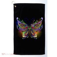 Trippy Variegated Butterfly Golf Towel thumb 0