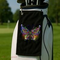 Trippy Variegated Butterfly Golf Towel thumb 2