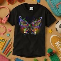 Trippy Variegated Butterfly Kids T-Shirt thumb 3