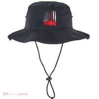 Thin Red Line American Flag Wildland Firefighter Shirts Gift Bucket Hat thumb 0
