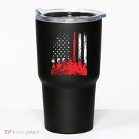 Thin Red Line American Flag Wildland Firefighter Shirts Gift Tumbler thumb 0