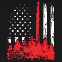 Thin Red Line American Flag Wildland Firefighter Shirts Gift Mousepad thumb 1