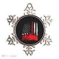 Thin Red Line American Flag Wildland Firefighter Shirts Gift Ornament thumb 0