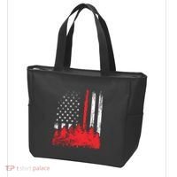 Thin Red Line American Flag Wildland Firefighter Shirts Gift Tote Bag thumb 3