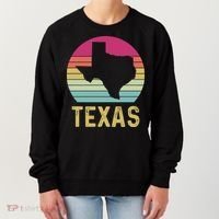 Texas Retro Logo Art Women's Sweatshirt thumb 0