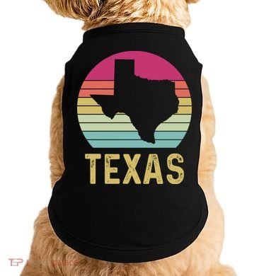 Texas Retro Logo Art Doggie Tank