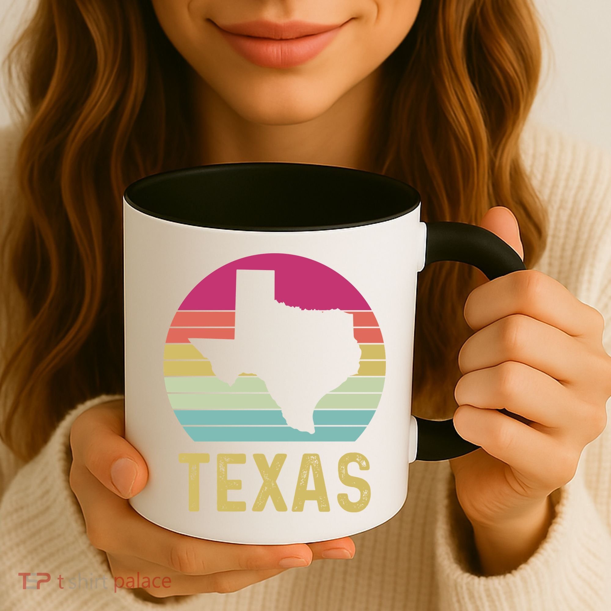 Texas Retro Logo Art Coffee Mug