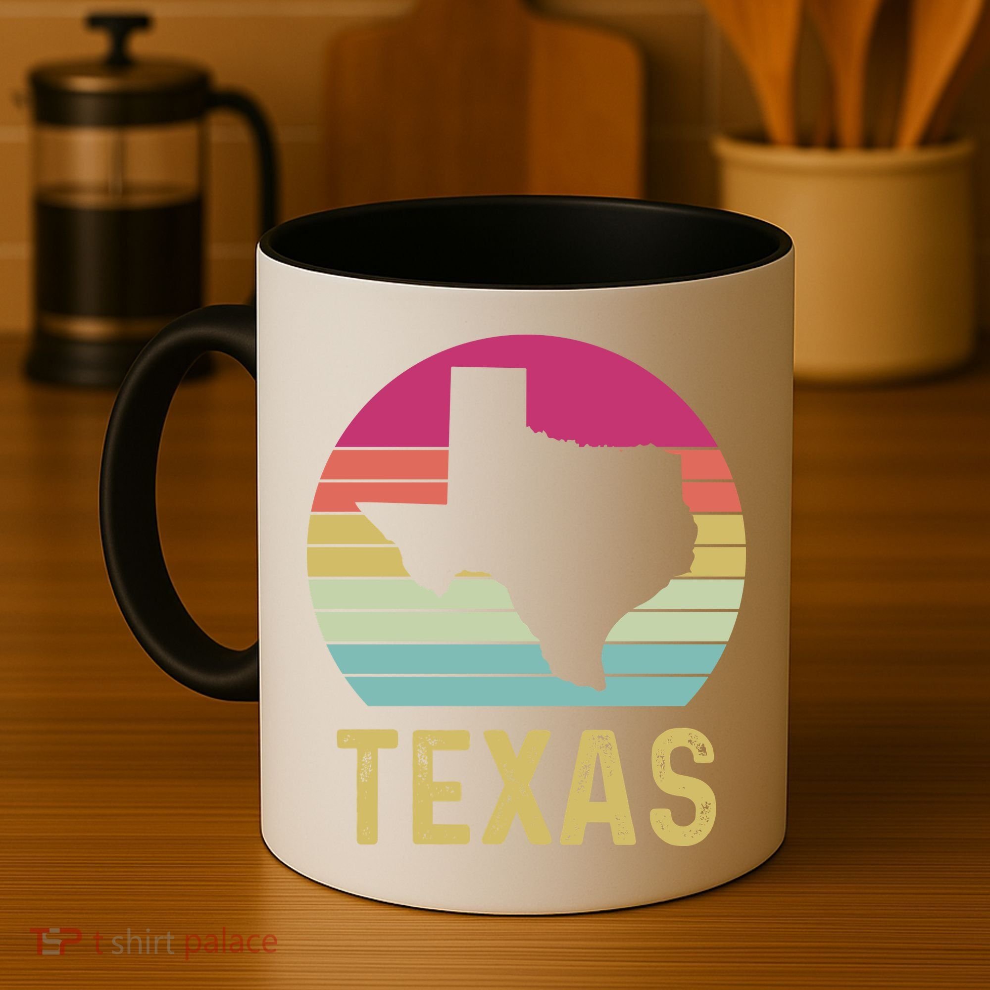 Texas Retro Logo Art Coffee Mug