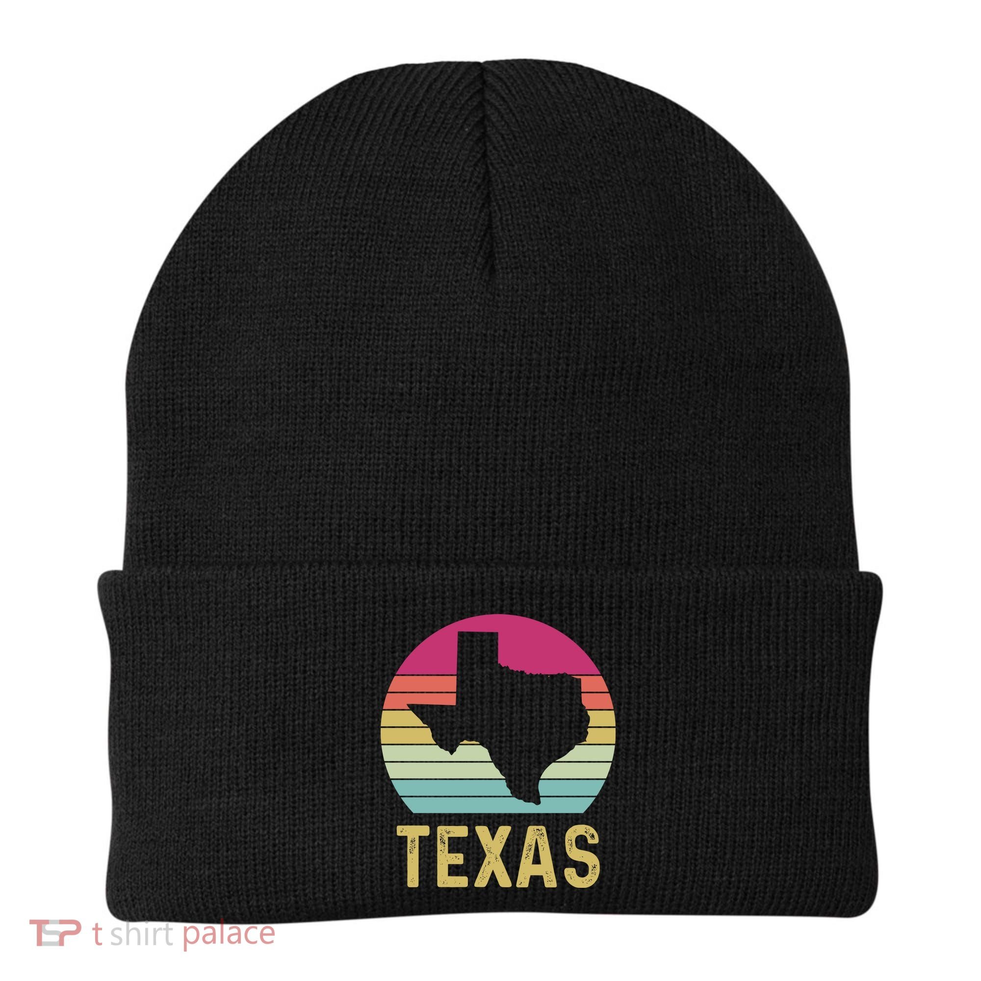 Texas Retro Logo Art Beanie