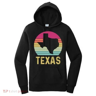 Texas Retro Logo Art Women's Hoodie