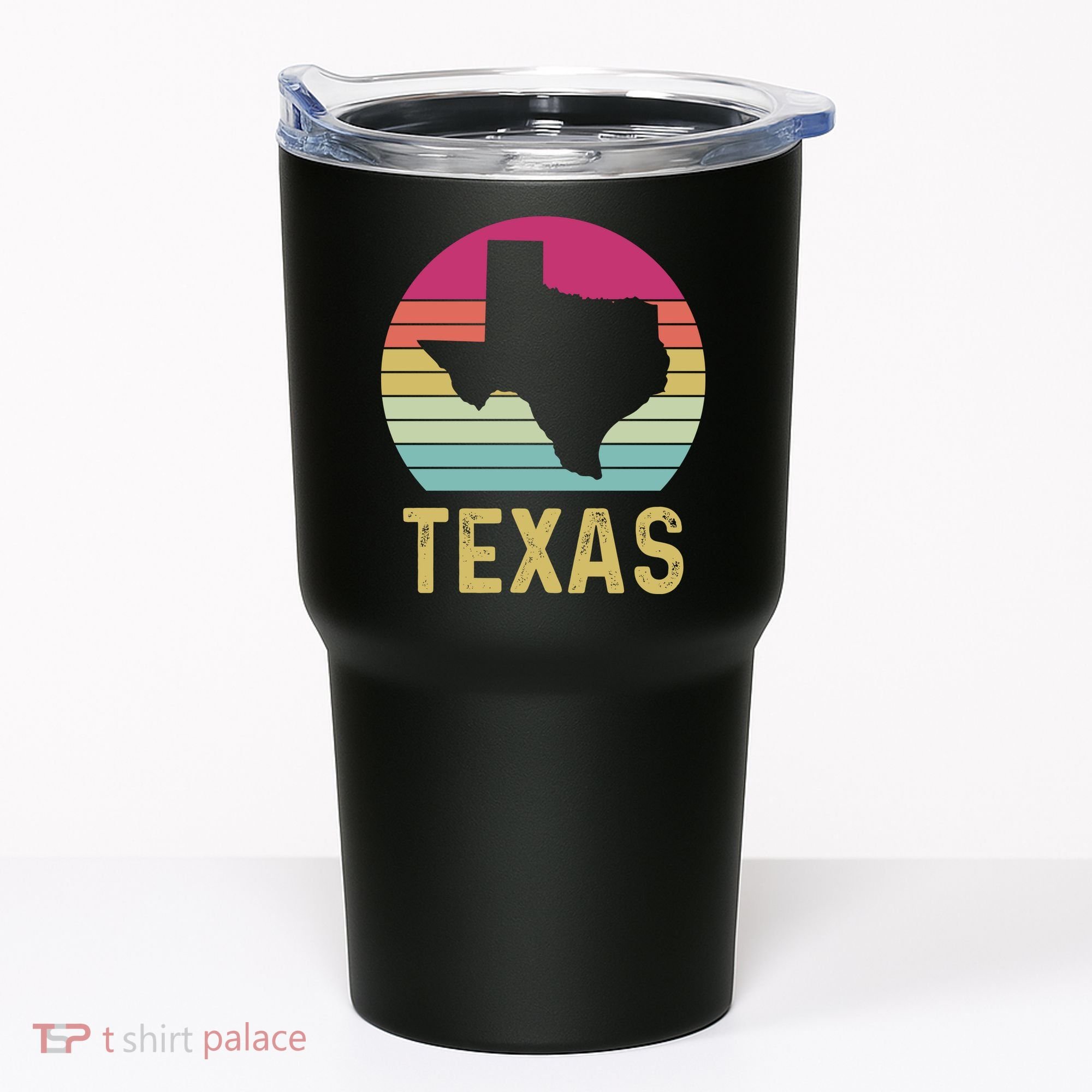 Texas Retro Logo Art Tumbler
