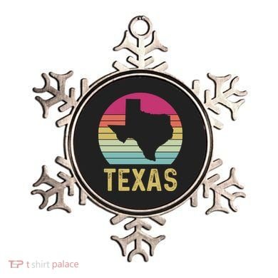 Texas Retro Logo Art Ornament