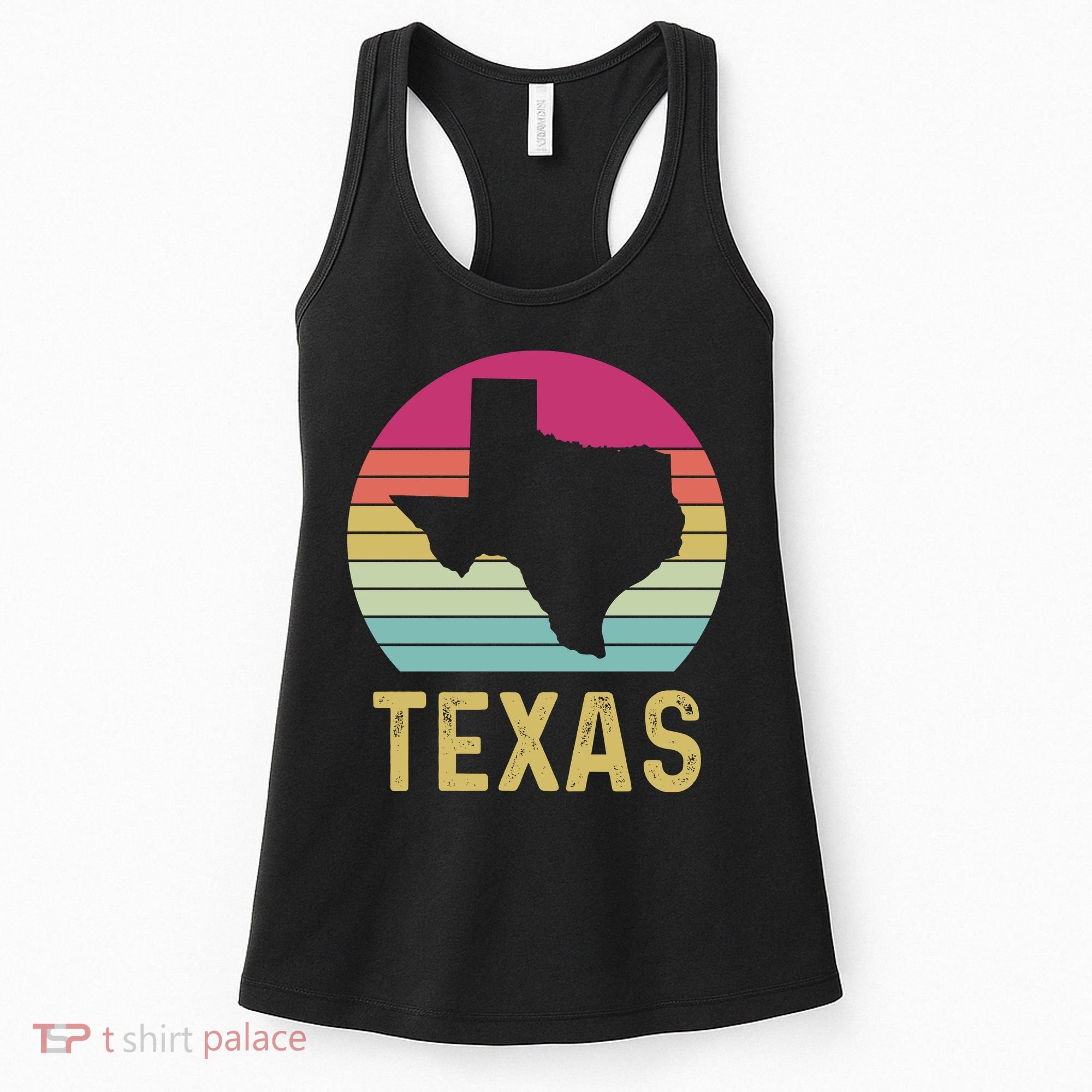 Texas Retro Logo Art Women's Tank Top