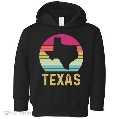 Texas Retro Logo Art Toddler Hoodie