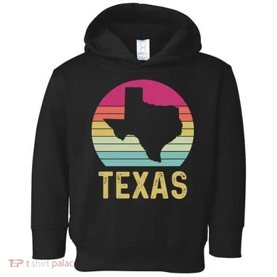 Texas Retro Logo Art Toddler Hoodie