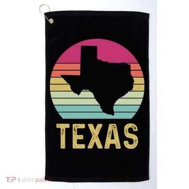 Texas Retro Logo Art Golf Towel